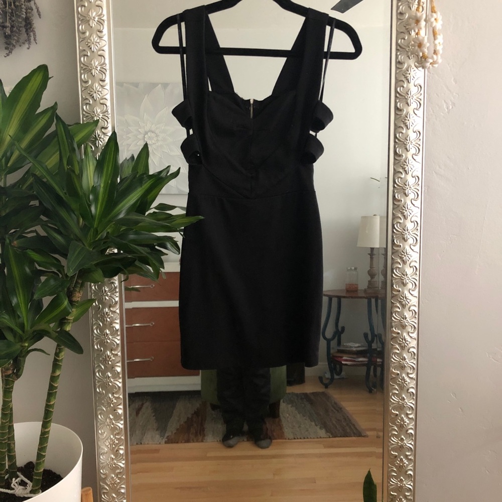 Black mini dress